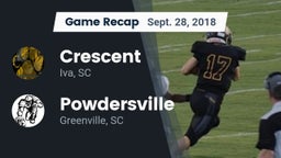 Recap: Crescent  vs. Powdersville  2018