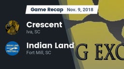 Recap: Crescent  vs. Indian Land  2018