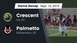 Recap: Crescent  vs. Palmetto  2019