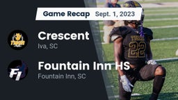 Recap: Crescent  vs.  Fountain Inn HS 2023
