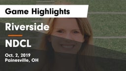 Riverside  vs NDCL Game Highlights - Oct. 2, 2019