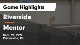 Riverside  vs Mentor  Game Highlights - Sept. 26, 2020