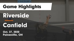 Riverside  vs Canfield Game Highlights - Oct. 27, 2020