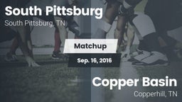 Matchup: South Pittsburg vs. Copper Basin  2016