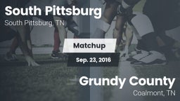 Matchup: South Pittsburg vs. Grundy County  2016