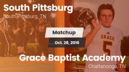 Matchup: South Pittsburg vs. Grace Baptist Academy  2016