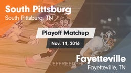 Matchup: South Pittsburg vs. Fayetteville  2016