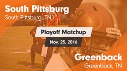 Matchup: South Pittsburg vs. Greenback  2016