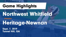 Northwest Whitfield  vs Heritage-Newnan Game Highlights - Sept. 7, 2019