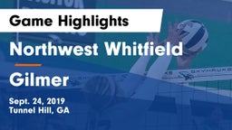 Northwest Whitfield  vs Gilmer  Game Highlights - Sept. 24, 2019