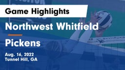 Northwest Whitfield  vs Pickens  Game Highlights - Aug. 16, 2022