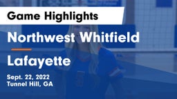 Northwest Whitfield  vs Lafayette  Game Highlights - Sept. 22, 2022
