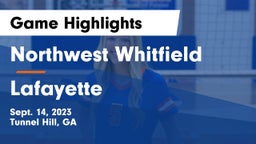 Northwest Whitfield  vs Lafayette  Game Highlights - Sept. 14, 2023