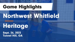 Northwest Whitfield  vs Heritage  Game Highlights - Sept. 26, 2023