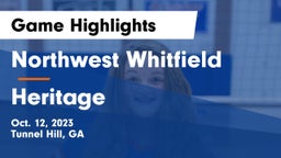 Northwest Whitfield  vs Heritage  Game Highlights - Oct. 12, 2023