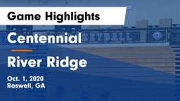 Centennial  vs River Ridge Game Highlights - Oct. 1, 2020