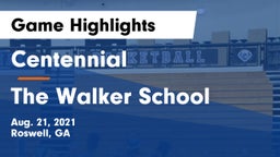 Centennial  vs The Walker School Game Highlights - Aug. 21, 2021