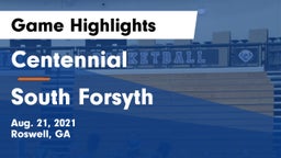 Centennial  vs South Forsyth  Game Highlights - Aug. 21, 2021