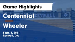 Centennial  vs Wheeler Game Highlights - Sept. 4, 2021