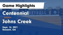 Centennial  vs Johns Creek  Game Highlights - Sept. 14, 2021