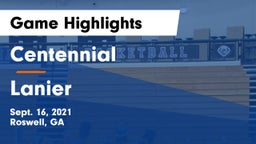Centennial  vs Lanier  Game Highlights - Sept. 16, 2021