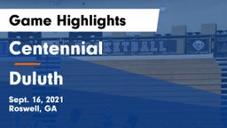 Centennial  vs Duluth Game Highlights - Sept. 16, 2021