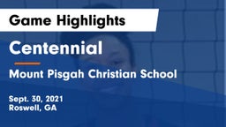 Centennial  vs Mount Pisgah Christian School Game Highlights - Sept. 30, 2021