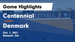 Centennial  vs Denmark  Game Highlights - Oct. 1, 2021