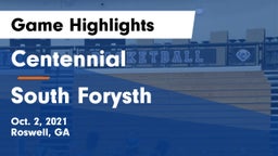 Centennial  vs South Forysth Game Highlights - Oct. 2, 2021