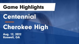 Centennial  vs Cherokee High Game Highlights - Aug. 12, 2022