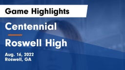 Centennial  vs Roswell High Game Highlights - Aug. 16, 2022