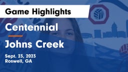 Centennial  vs Johns Creek  Game Highlights - Sept. 23, 2023