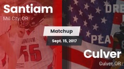 Matchup: Santiam vs. Culver  2017