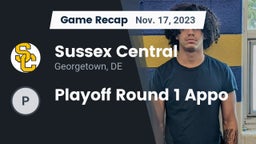 Recap: Sussex Central  vs. Playoff Round 1 Appo 2023