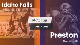 Matchup: Idaho Falls vs. Preston  2016