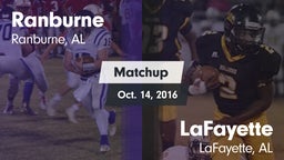 Matchup: Ranburne vs. LaFayette  2016