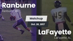 Matchup: Ranburne vs. LaFayette  2017