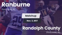 Matchup: Ranburne vs. Randolph County  2017