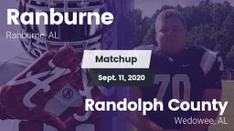 Matchup: Ranburne vs. Randolph County  2020