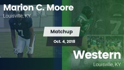 Matchup: Marion C. Moore vs. Western  2018