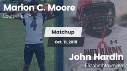 Matchup: Marion C. Moore vs. John Hardin  2019