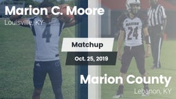Matchup: Marion C. Moore vs. Marion County  2019