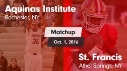 Matchup: Aquinas Institute vs. St. Francis  2016