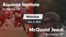 Matchup: Aquinas Institute vs. McQuaid Jesuit  2016