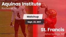 Matchup: Aquinas Institute vs. St. Francis  2017
