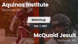 Matchup: Aquinas Institute vs. McQuaid Jesuit  2017