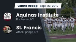 Recap: Aquinas Institute  vs. St. Francis  2017