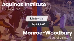Matchup: Aquinas Institute vs. Monroe-Woodbury  2018