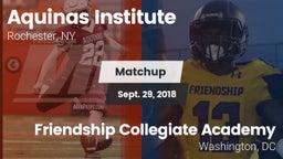 Matchup: Aquinas Institute vs. Friendship Collegiate Academy  2018