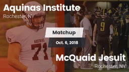 Matchup: Aquinas Institute vs. McQuaid Jesuit  2018
